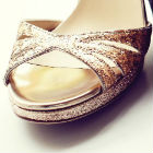 Stunning peep-toe shoes for every bride