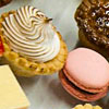 fruits and mini pastries