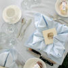 White and light blue accents lend to this country modern décor