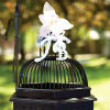 Antique birdcage for gift envelopes lends to vintage theme