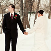 holding hands in the cold
