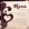 reception menu