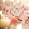 Cherry blossom petal, pink and jeweled accents