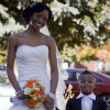 bride and ring bearer