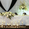 Black and white themed head table