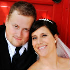 A Classic Black, White and Red Wedding in Dorchester, Ontario