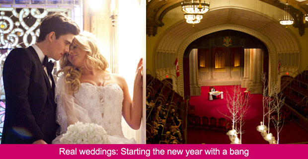 Real weddings: A Glittering New Year’s Wedding in Hamilton, Ontario